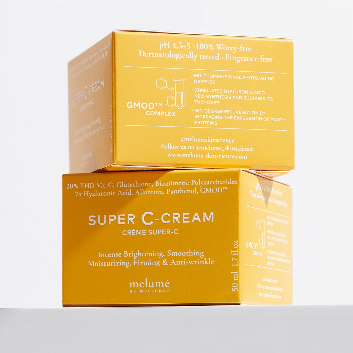 image packshot of packaging of super c-cream