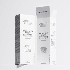 image packshot of packaging of balmy oily milky cleanser