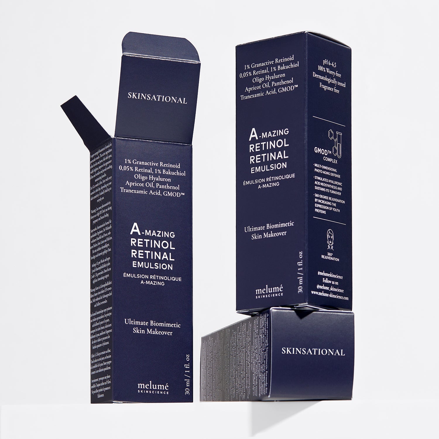image packshot of packaging of amazing retinol retinal emulsion