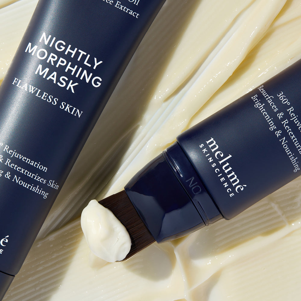 image mood of nightly morphing mask laying over texture and texture on one of the brushes