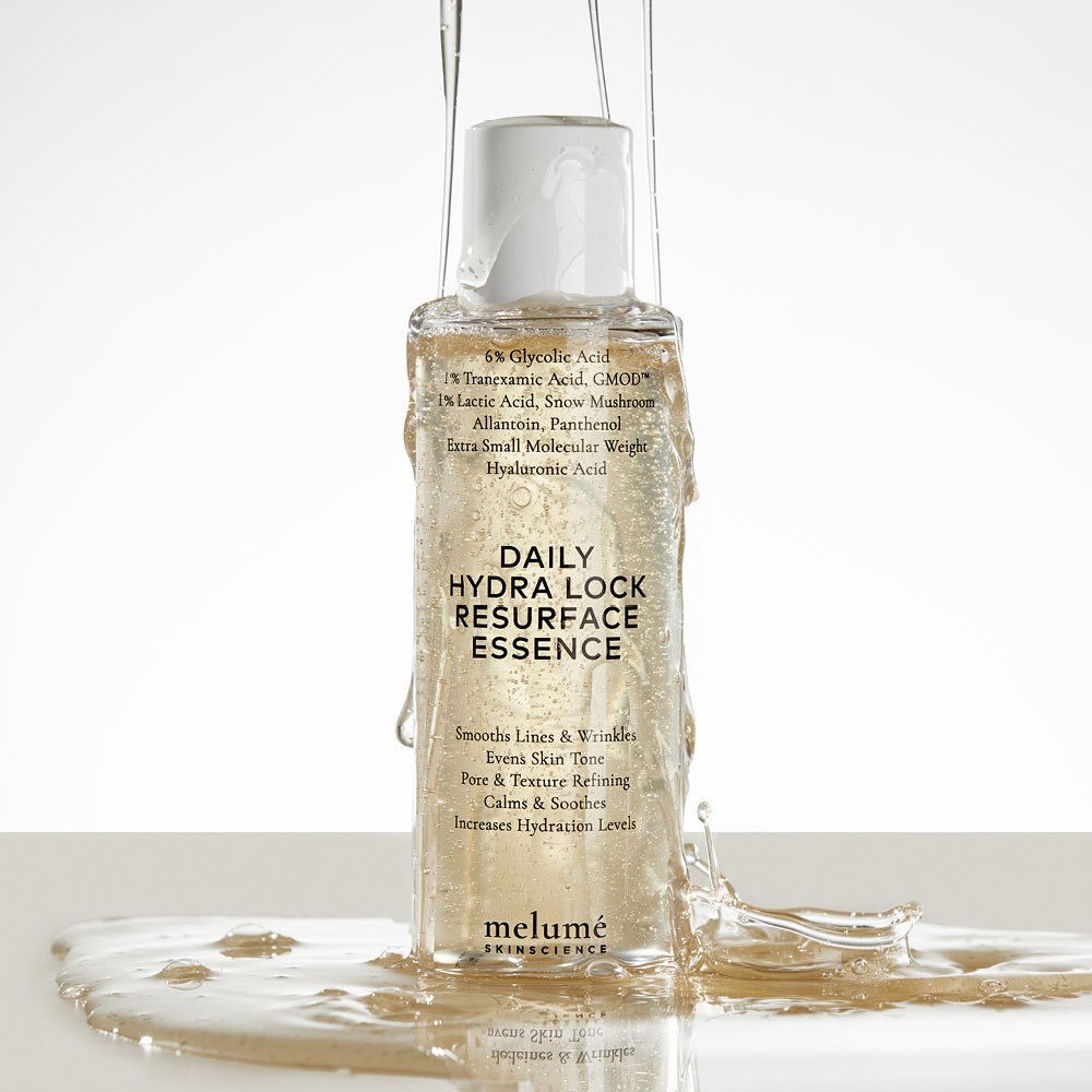 image mood texture dripping over daily hydra lock resurface essence bottle