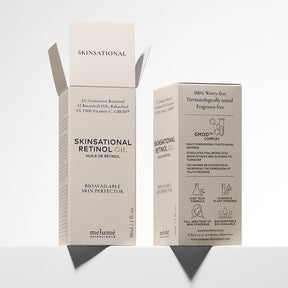 image packshot of packaging of skinsational retinol oil